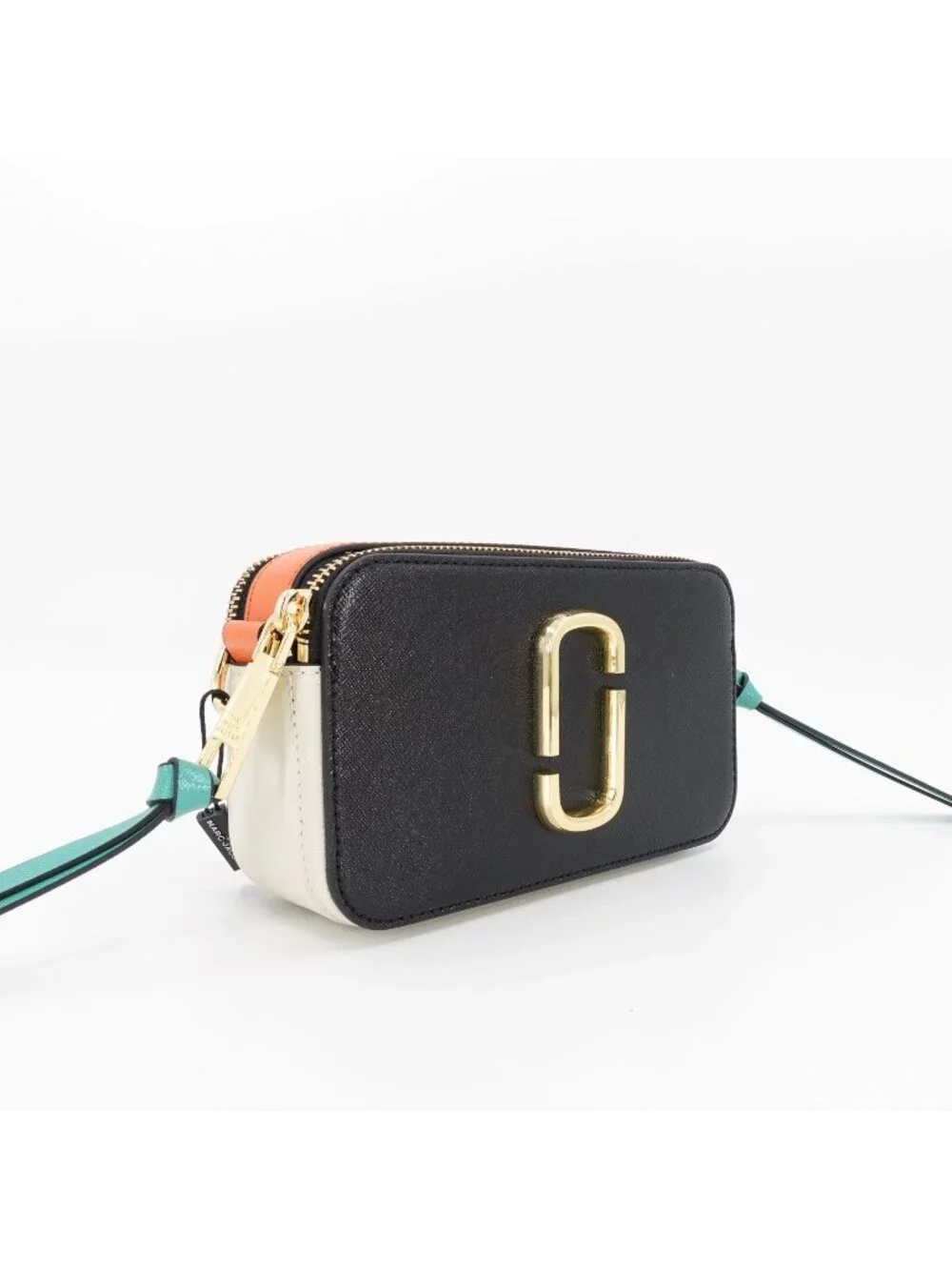 Marc Jacobs Saffiano Small Snapshot Camera Bag Multicolor Black OS